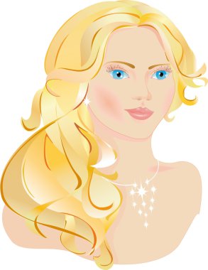 The beautiful lady clipart