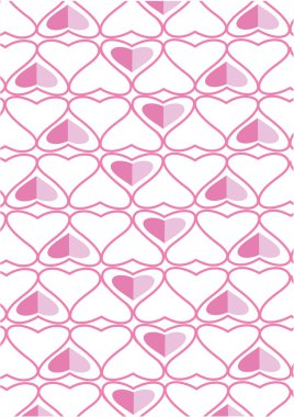 The background made from hearts. Veсtor clipart