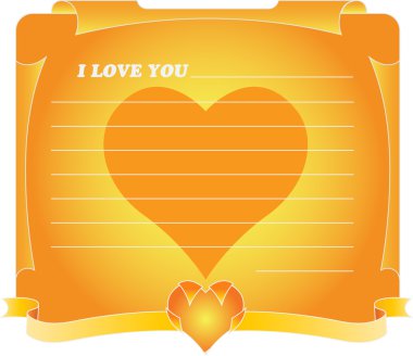 Frame of flowers and hearts on Valentine clipart