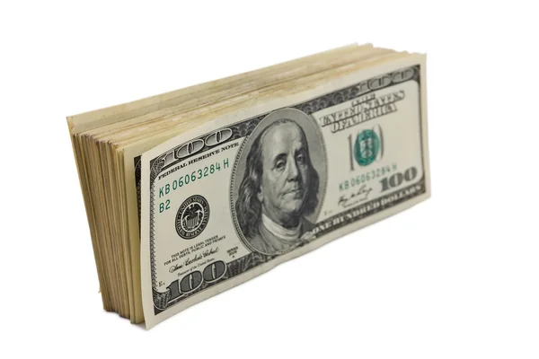 Paquete de dólares — Foto de Stock