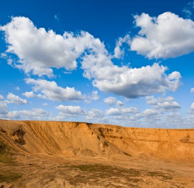 kumlu dune ve mavi gökyüzü