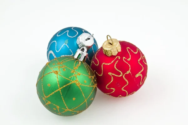 Christmas balls on white background — Stock Photo, Image
