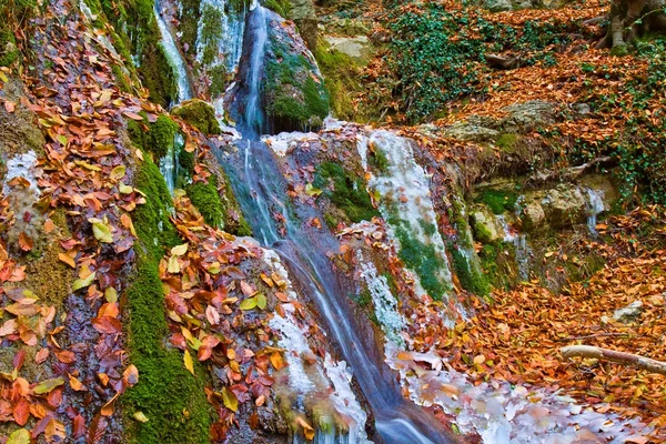 Winter waterfall — Stock Photo, Image