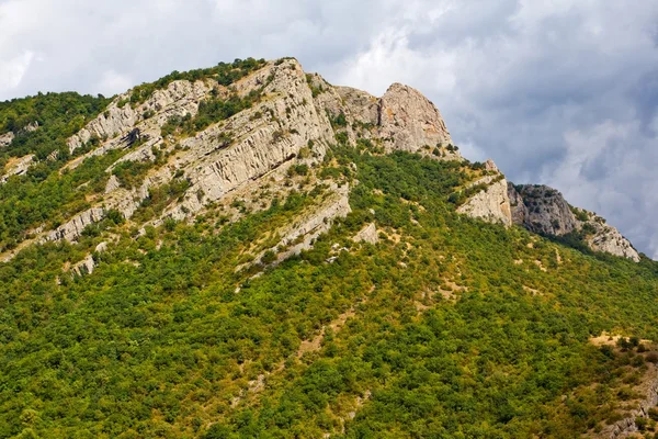 Topo de montanha verde — Fotografia de Stock