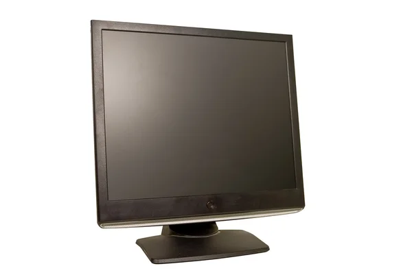 Primo piano tft monitor su un backgrount bianco — Foto Stock