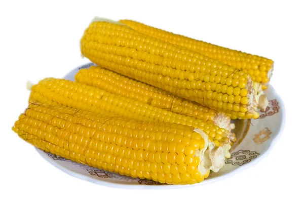 Egy tál kukorica fül — Stock Fotó