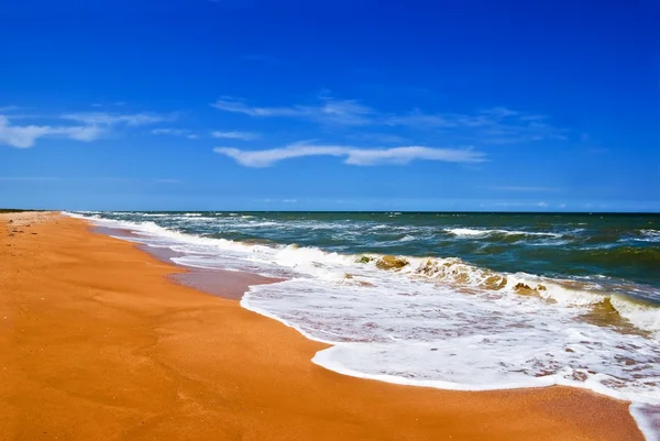 Long sea beach — Stock Photo, Image