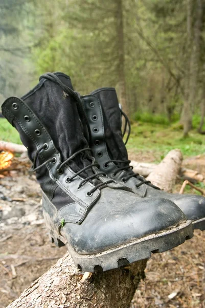 Close-up tourist boots — Stock Photo, Image