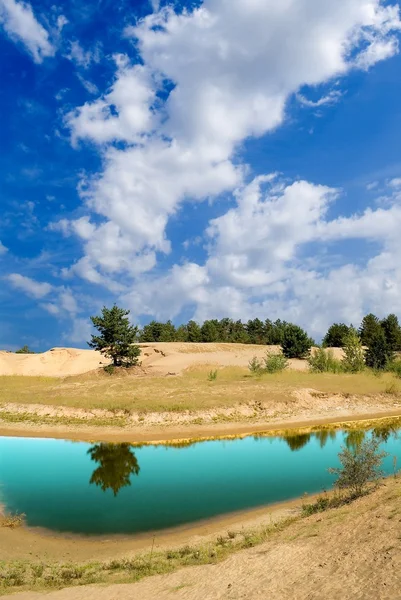 Lake in the desert — Stock Photo, Image