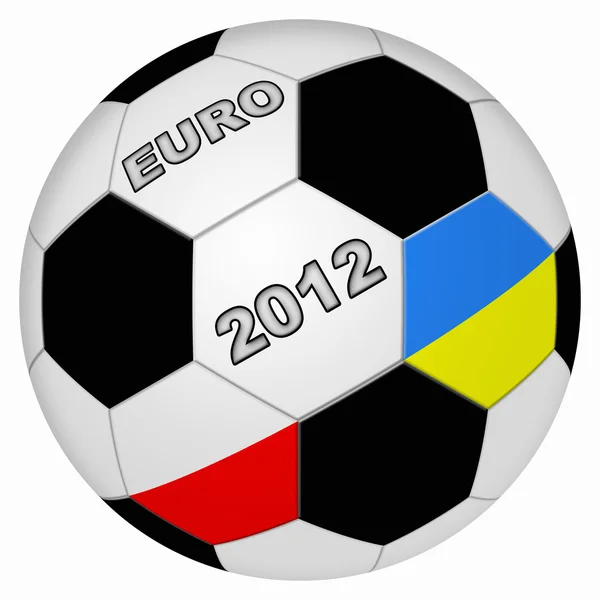 Stylizowane tło piłki nożnej euro — Zdjęcie stockowe