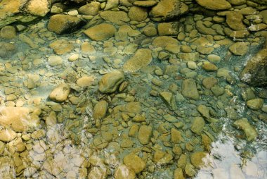 bir su içinde küçük taşlar