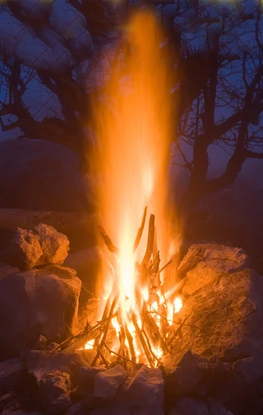 Tűz az éjjel — Stock Fotó
