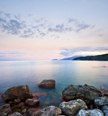 sabah erkenden, taşlı Yalı