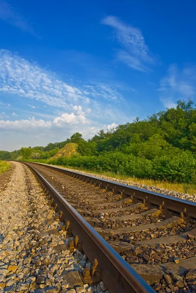 遠くへの鉄道 — ストック写真