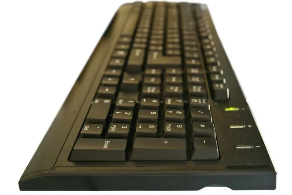 Datorns tangentbord på en vit bakgrund — Stockfoto