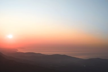 Sunrise deniz kenarı