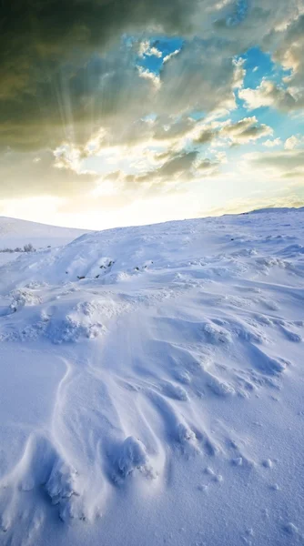 Kış gün batımı — Stok fotoğraf