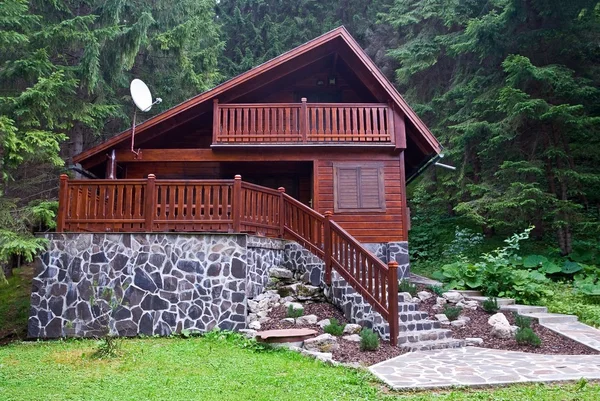 stock image Small beautiful house in a forest