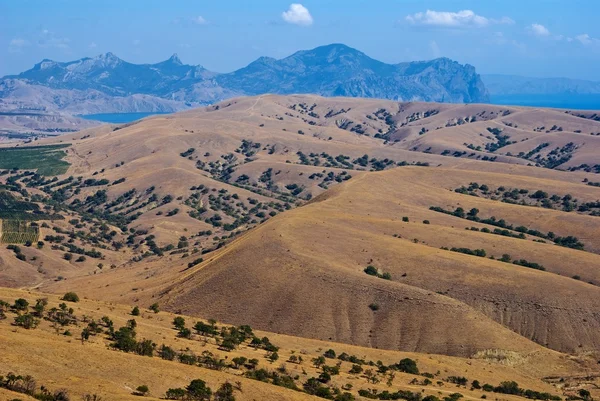 Red hills landscape — Stock Photo, Image