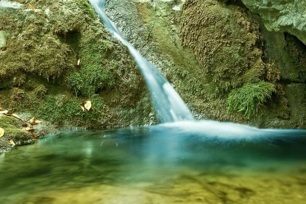 Mały, piękny wodospad — Zdjęcie stockowe