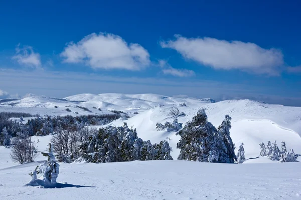 Snowbound heuvels — Stockfoto