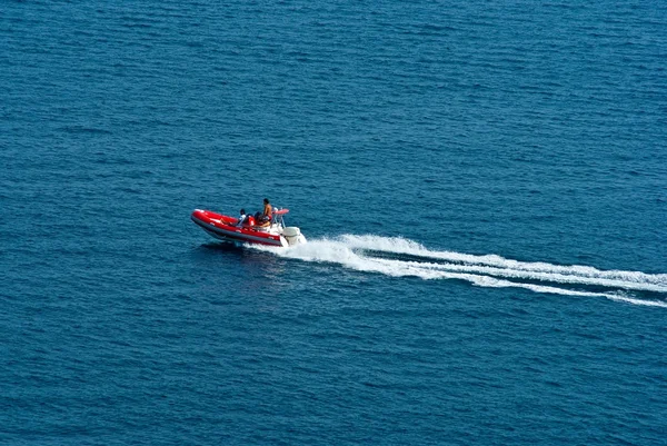 Riding sea boat — Stock Photo, Image