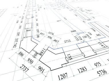 Plans in auto cad clipart