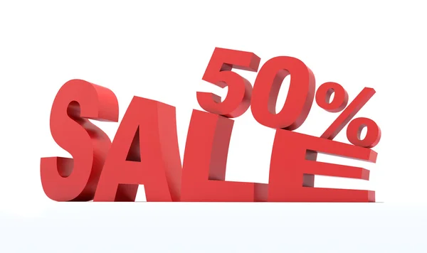 Nápis-na prodej 50 procent — Stock fotografie