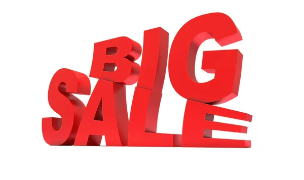 Red sign big sale — Stock Photo, Image