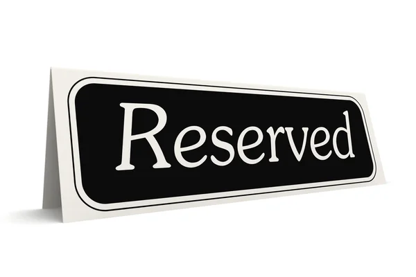 Reserved sign — Stock Photo, Image
