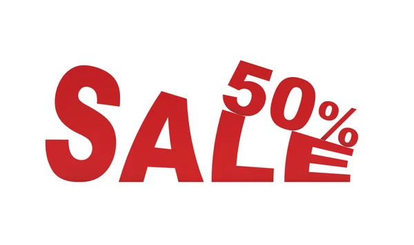 50 percent sale sign — Stock Photo, Image