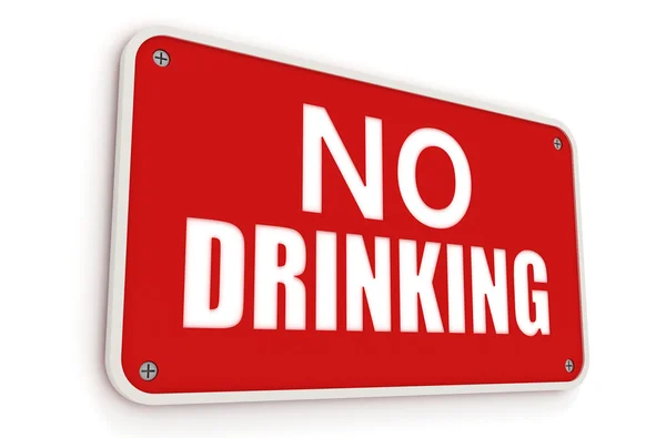 No drinking sign — Stock Photo, Image