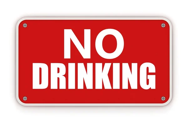 No drinking sign — Stock Photo, Image