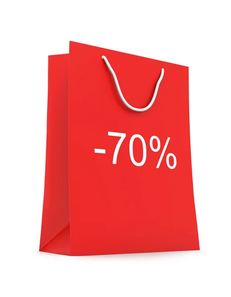 Nákupní taška (prodej -70) — Stock fotografie