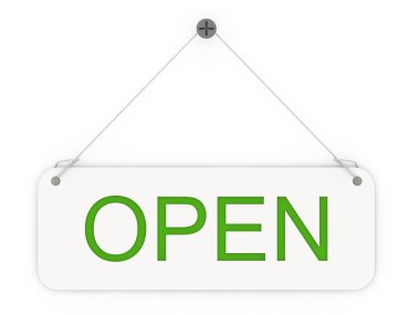 Open sign clipart