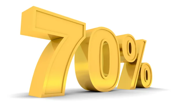 Testo di vendita 70% — Foto Stock