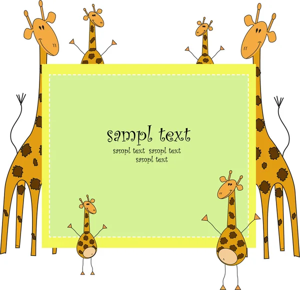 Giraffes — Stock Vector