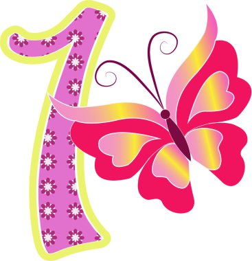 güzel çok renkli bir butterflie ile