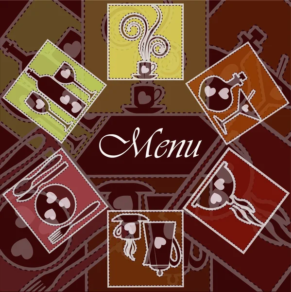 Le restaurant du menu — Image vectorielle