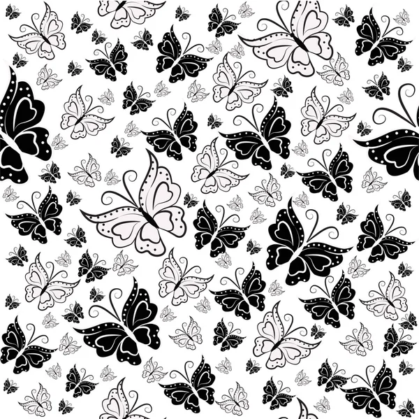 Образец бабочек — стоковый вектор