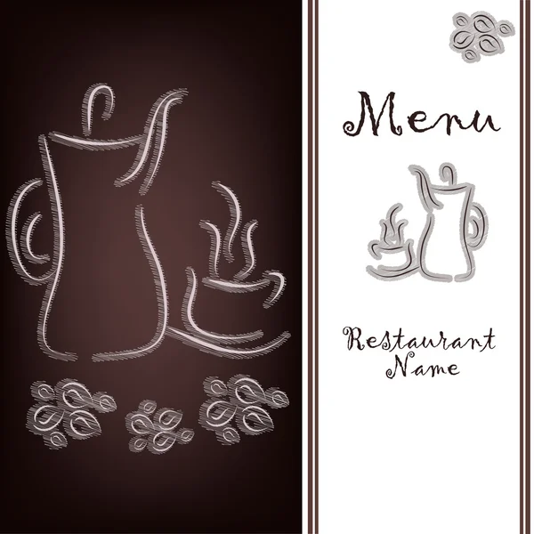 L'échantillon du menu du restaurant — Image vectorielle
