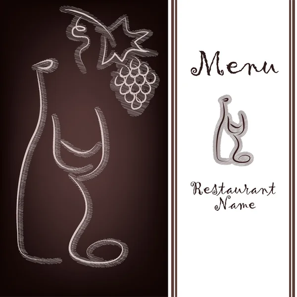 L'échantillon du menu du restaurant — Image vectorielle