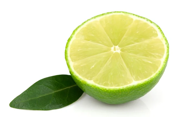 Lime and leaf — Stock Photo, Image