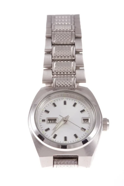 Zegarek na rękę na na białym tle — Zdjęcie stockowe