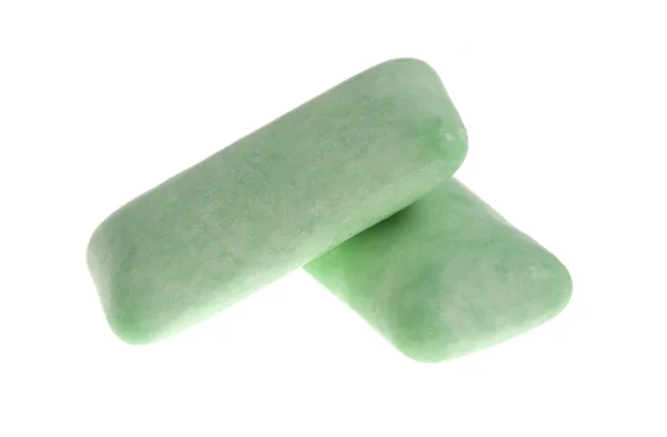 Зеленая жевательная резинка — стоковое фото