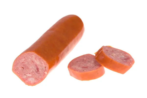 Sausage on isolated — Stock Photo, Image