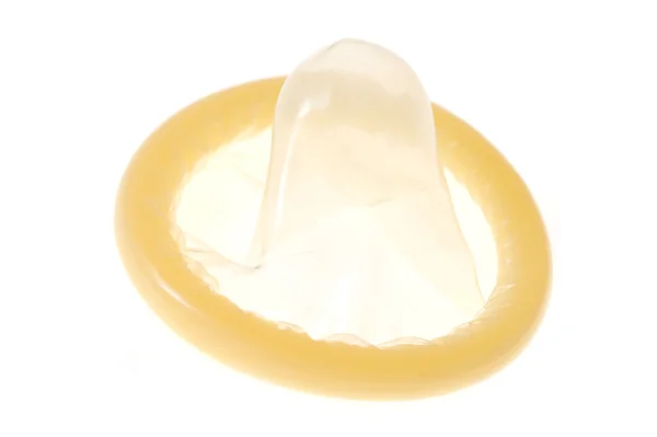 Preservativo sobre isolado — Fotografia de Stock
