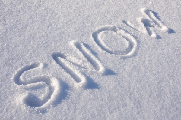 Texto SNOW —  Fotos de Stock