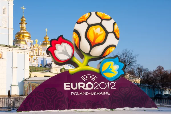 Офіційний логотип Євро-2012 — стокове фото