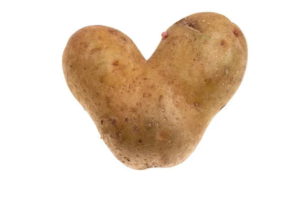 Картопля серця — стокове фото